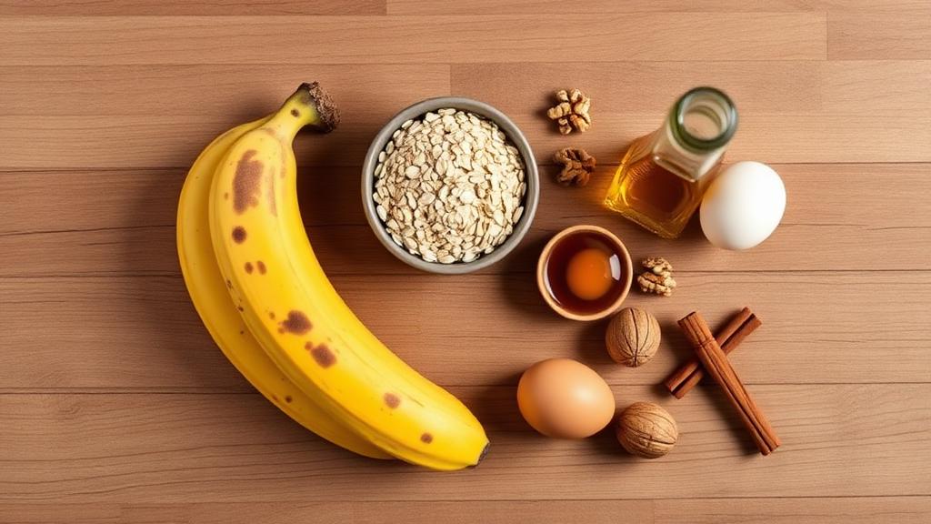 Ingrediënten voor gezond bananenbrood