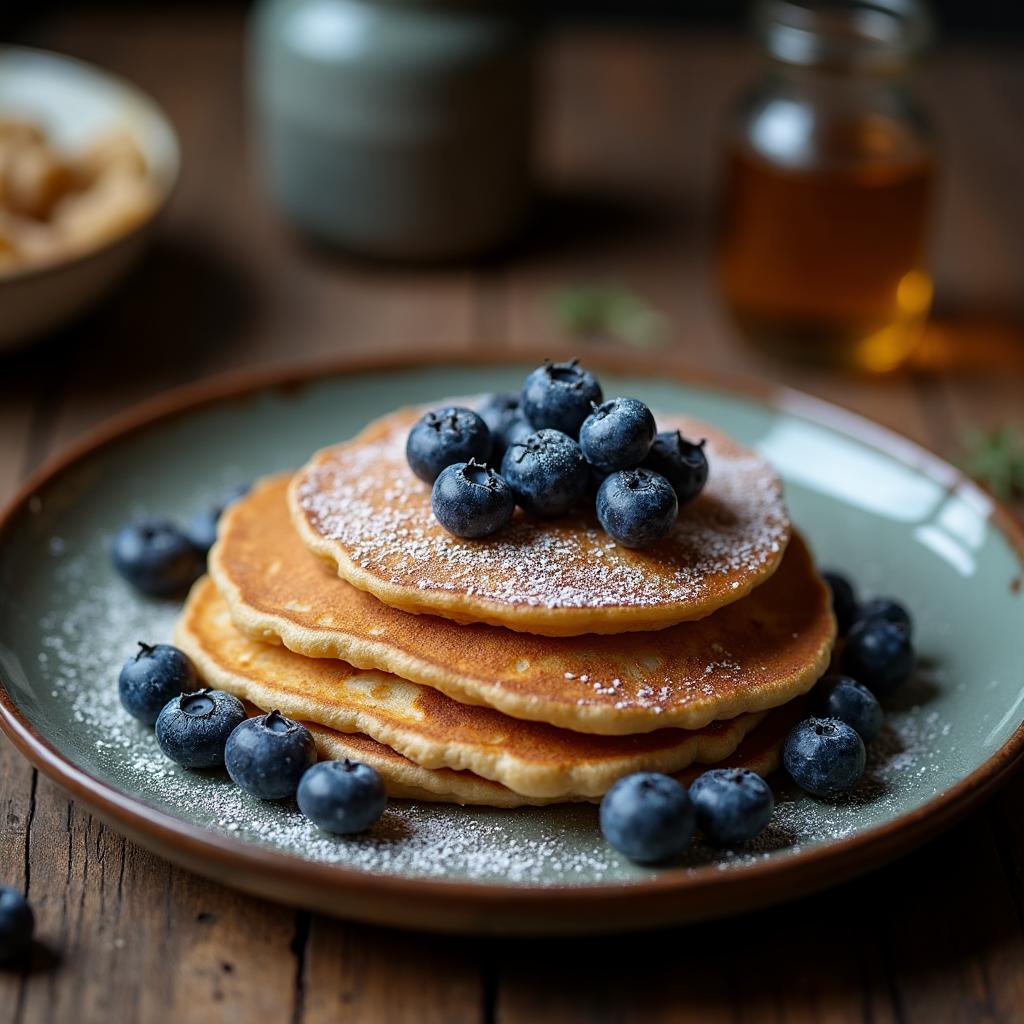 Boekweitpannenkoeken met Blauwe Bessen