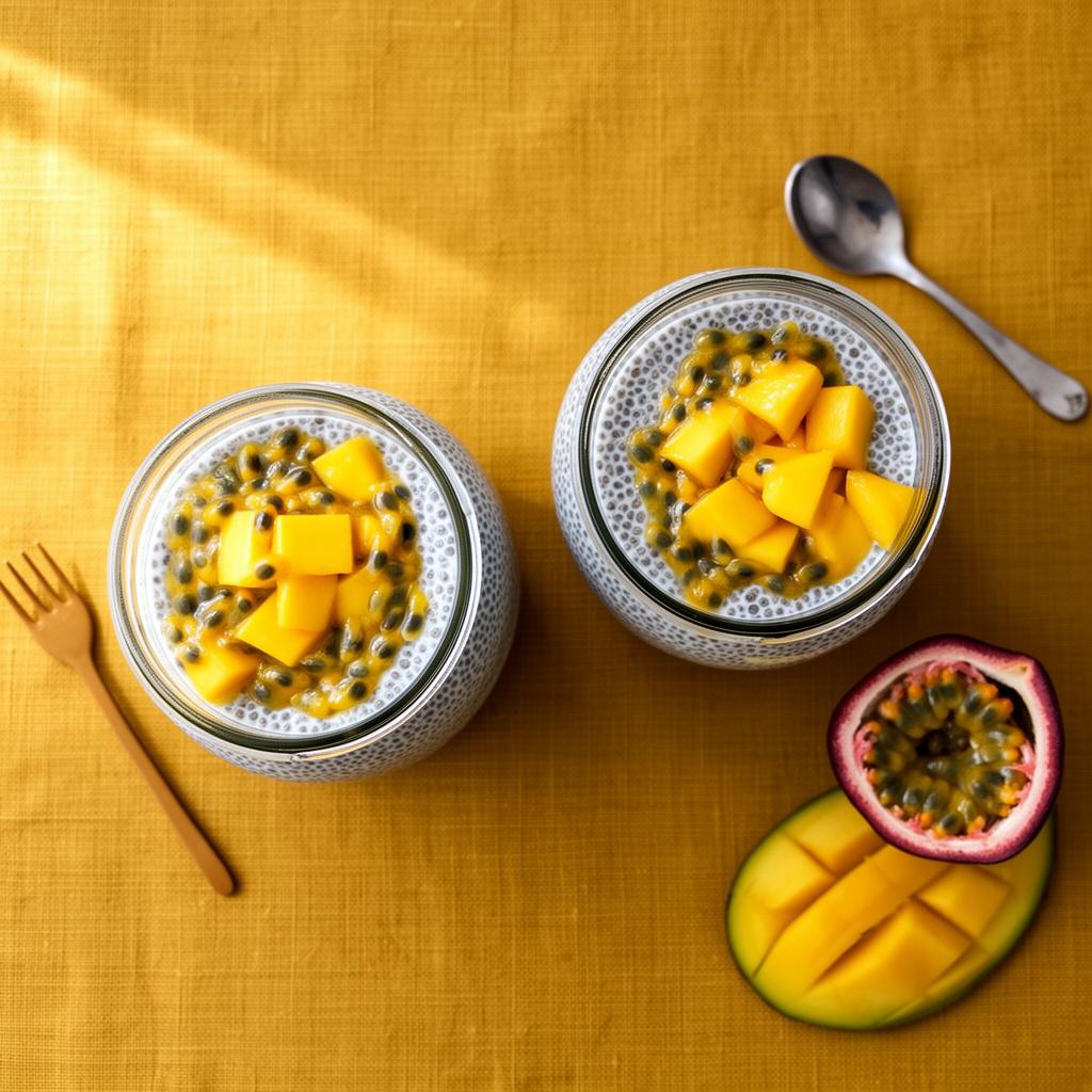 Chia Pudding met Mango & Passievrucht