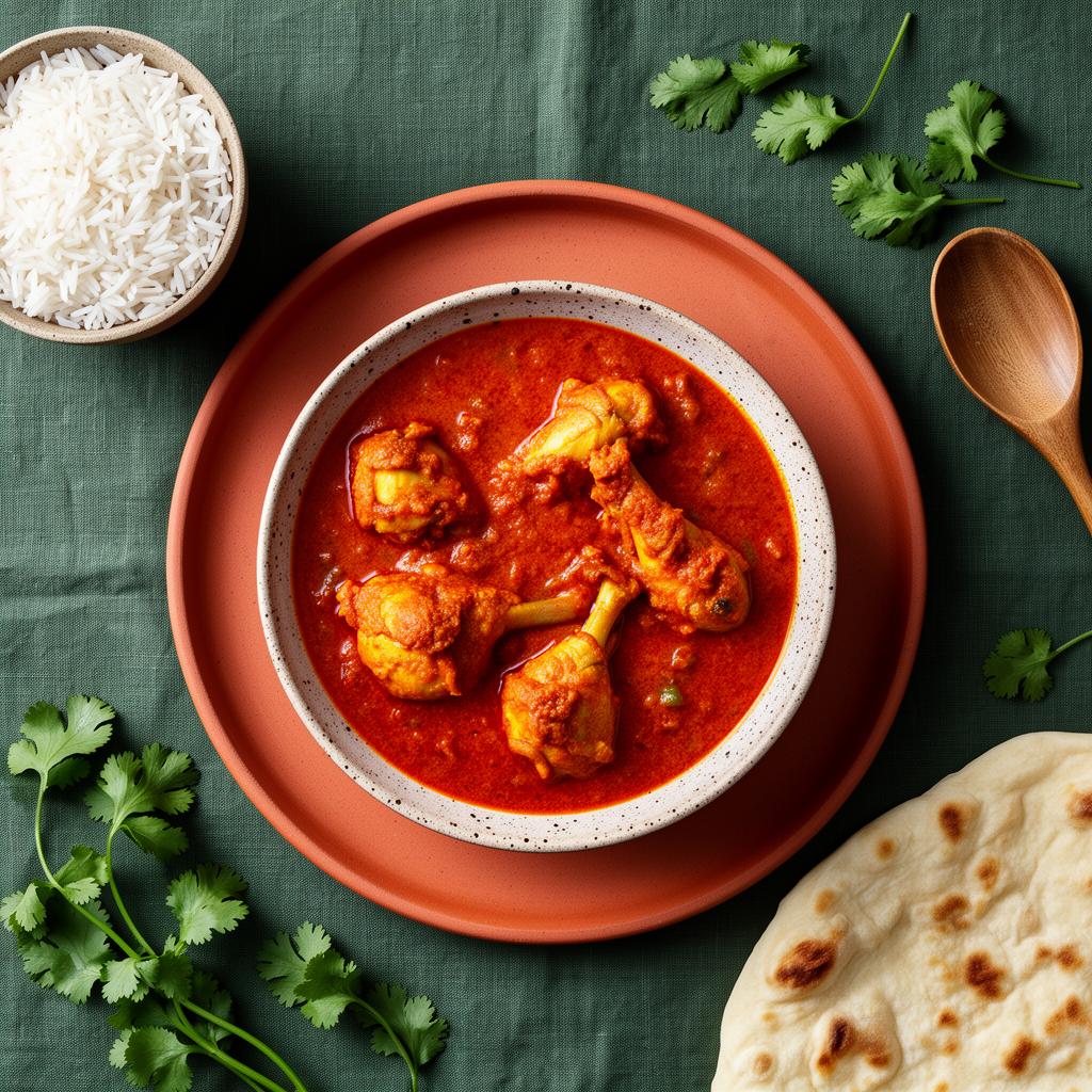 Curry Madras met Kip
