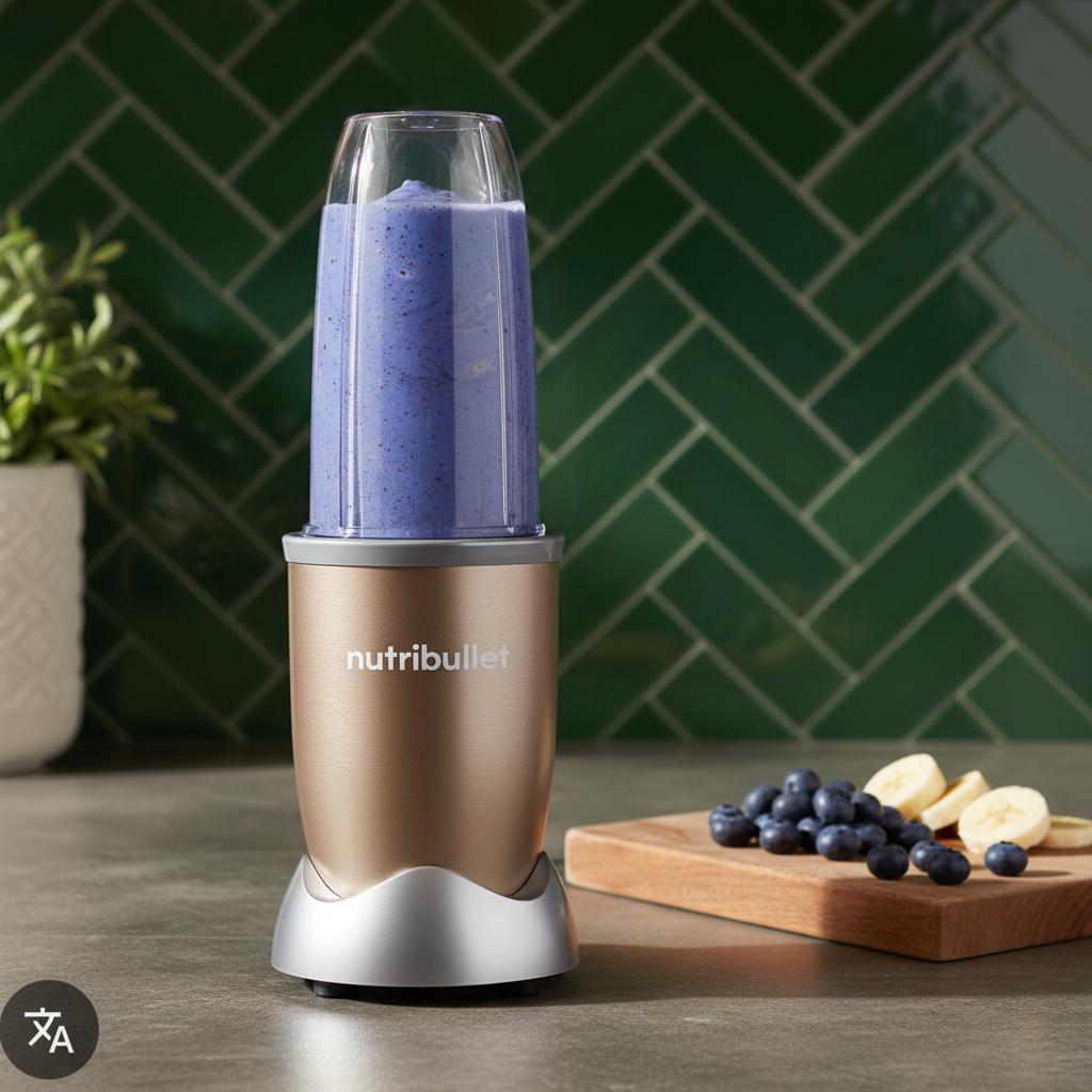 Blue Zen Smoothie klaar in de NutriBullet