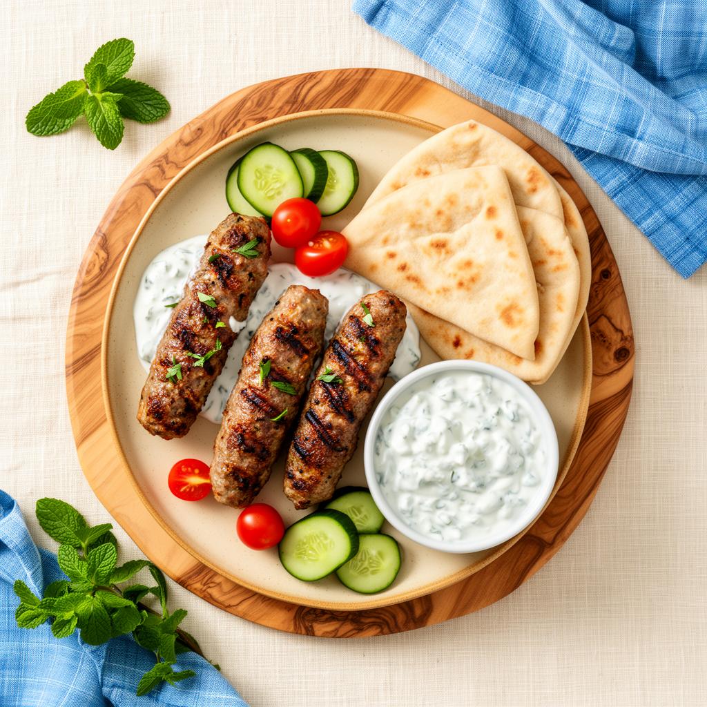 Griekse Kofta met Tzatziki