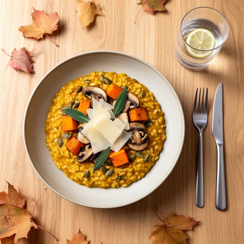 Herfst Risotto met Pompoen