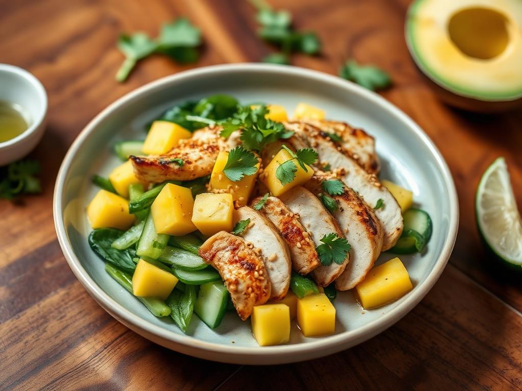Aziatische Kip-Mango Salade