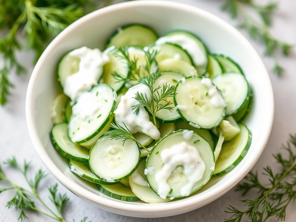 Frisse Komkommersalade met Dille