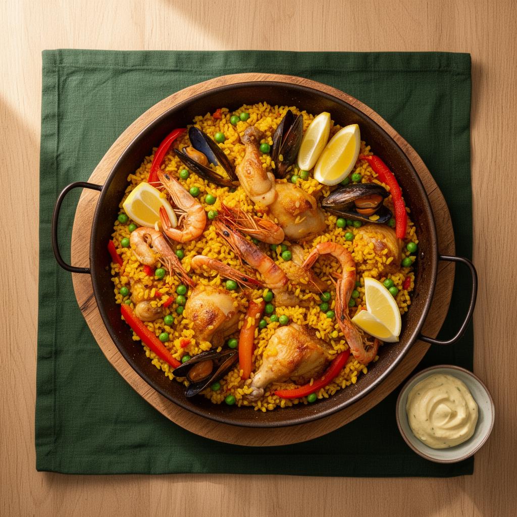Spaanse Paella met Kip & Zeevruchten