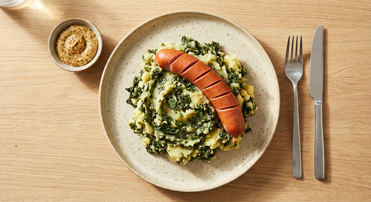 Stamppot Boerenkool met Rookworst