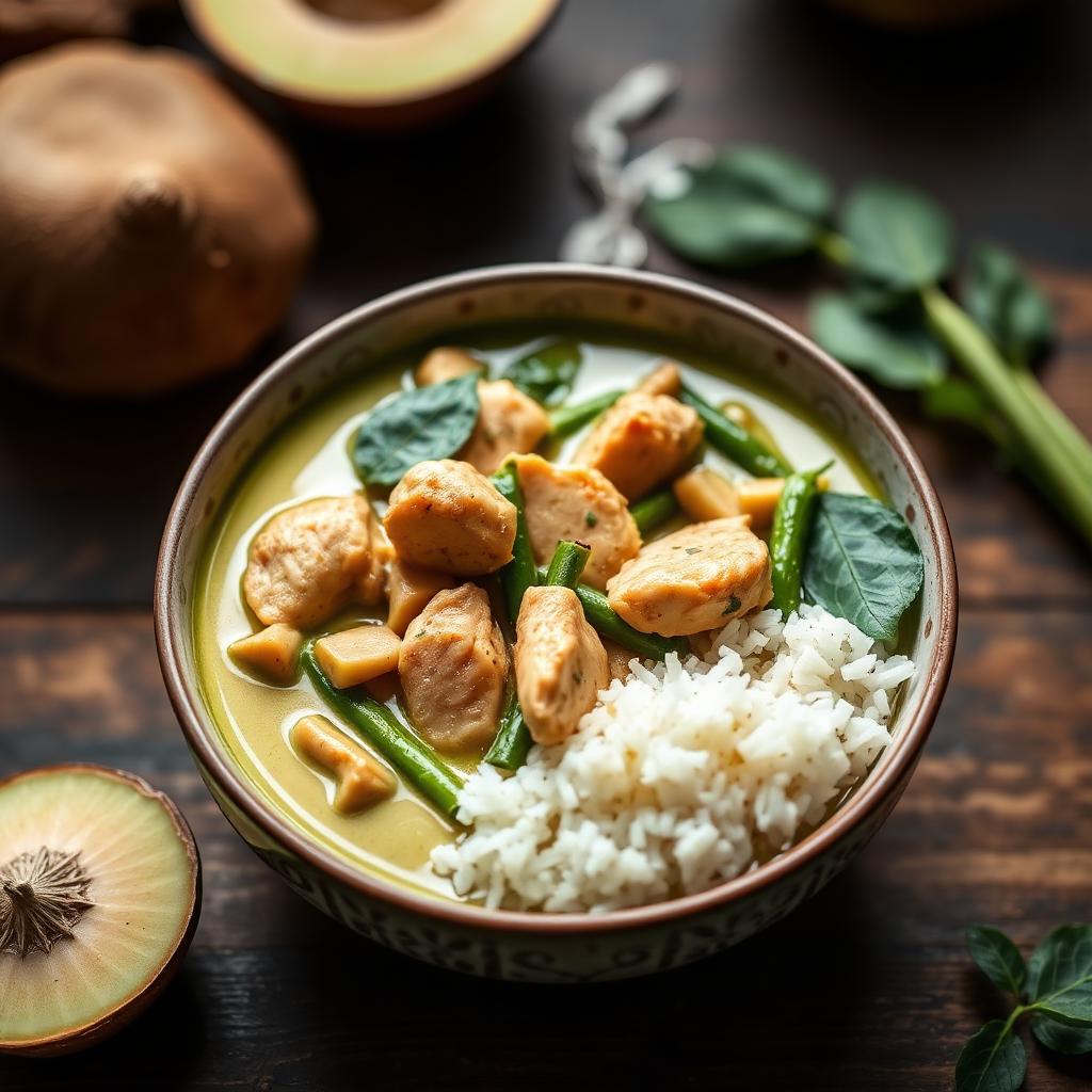 Thai Groene Curry met Kip