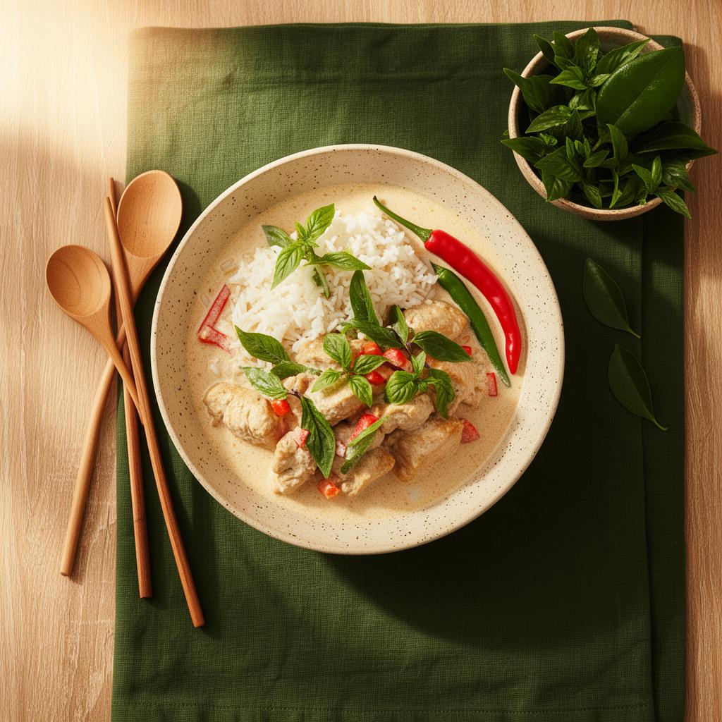 Thaise Kip Siam met Kokosrijst