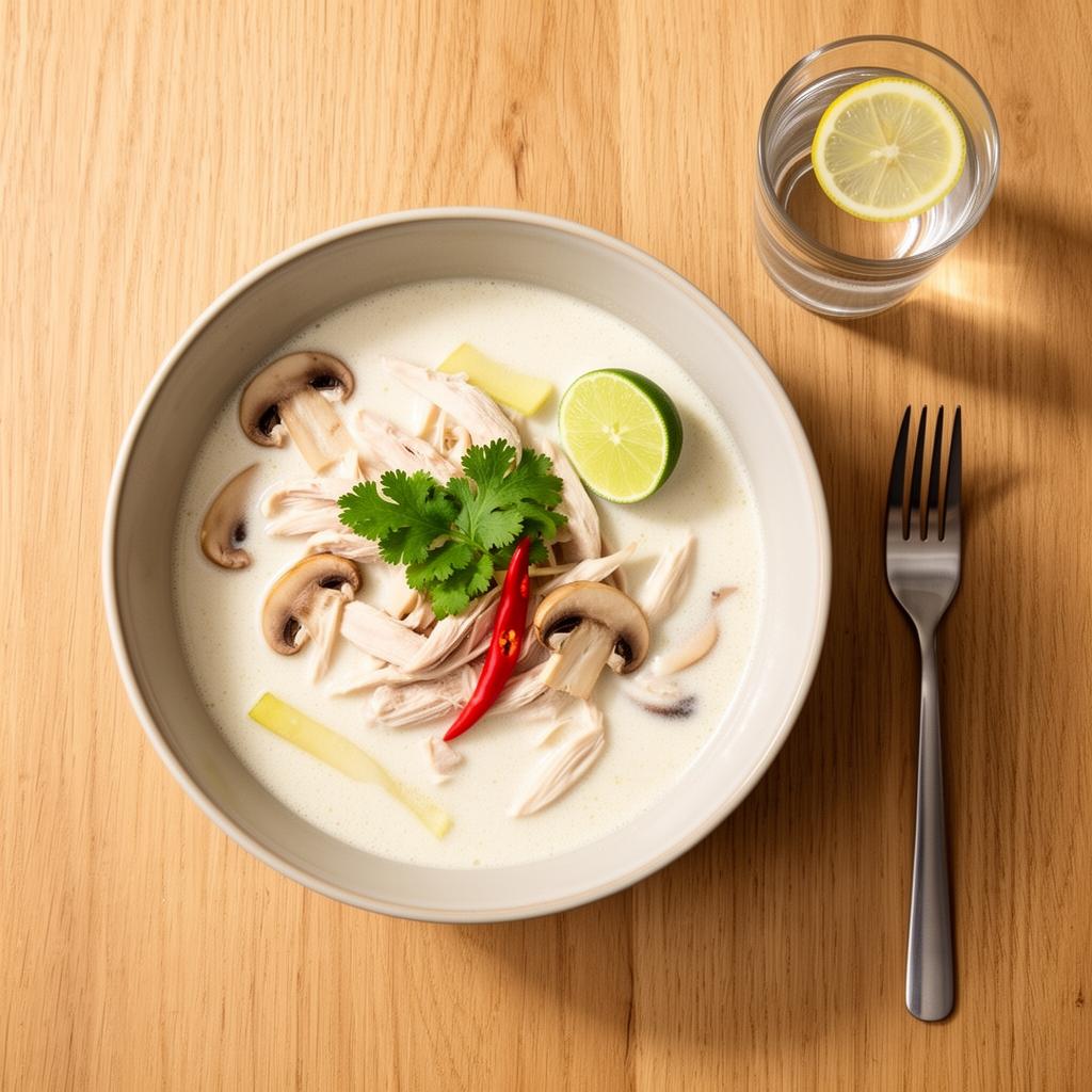 Thaise kokos-kippensoep (Tom Kha Gai)
