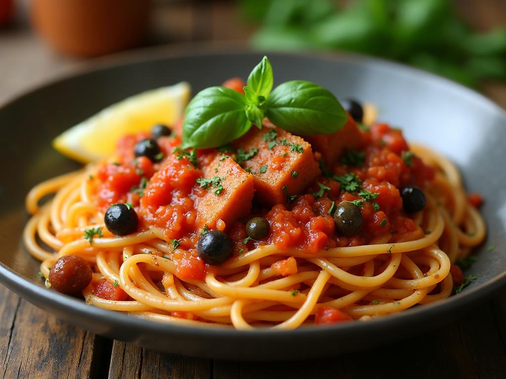Tonijn alla Puttanesca met Citroen